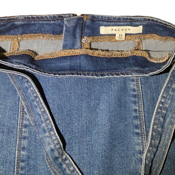 PacSun Women's Denim Front Tie Skirt Size 23 - Picture 3 of 5